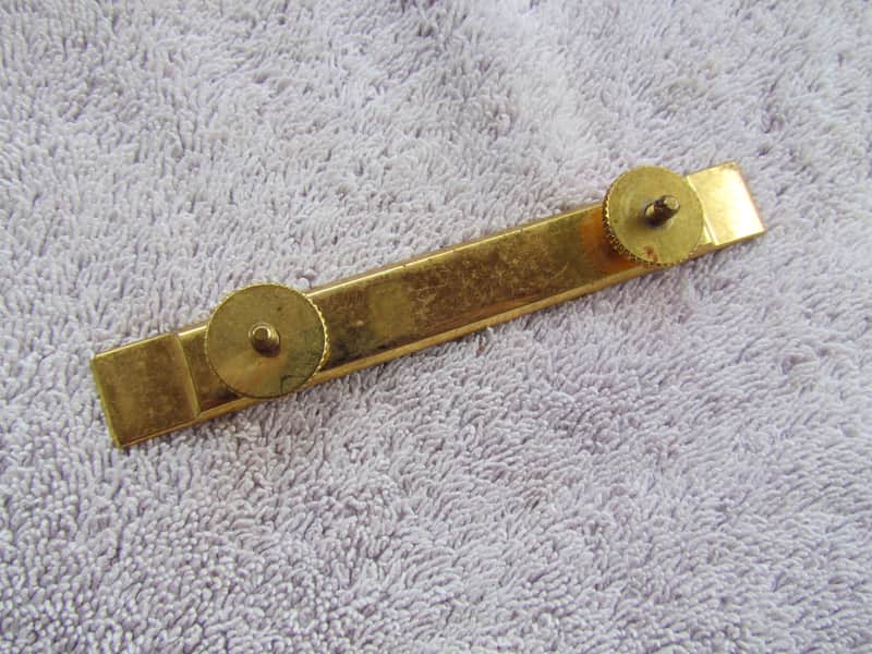 Bigsby Bridge Base Vintage Gold Plated Bigsby Bridge Base 1960's Era Cool! image 1