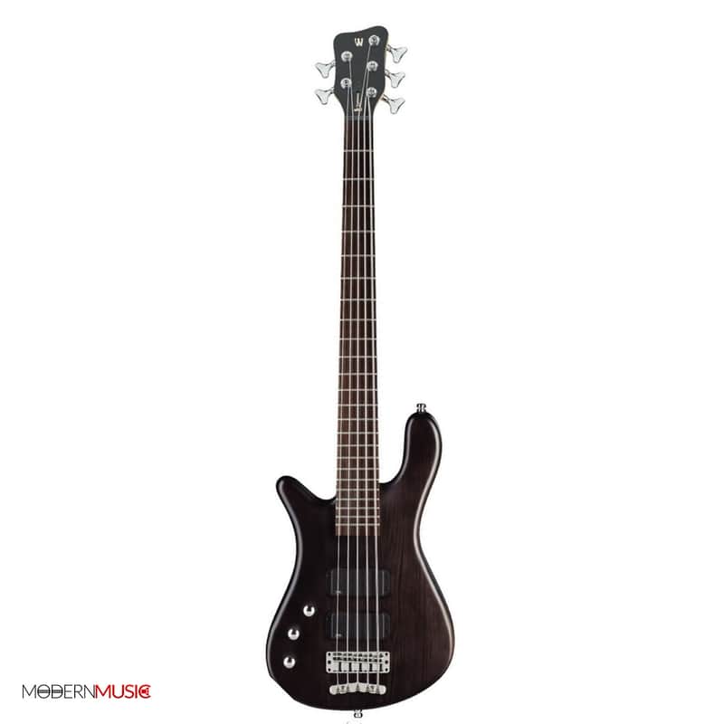 Warwick RockBass Streamer Standard 5-String Bass, Nirvana Black Oil, Left Hand image 1