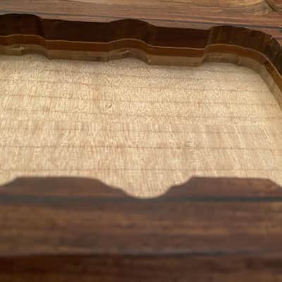 Scarlet Fire Guitars Rosebud Prototype Jerry Garcia Doug Irwin Alembic Tiger Style guitar body project Grateful Dead Cocobolo image 17