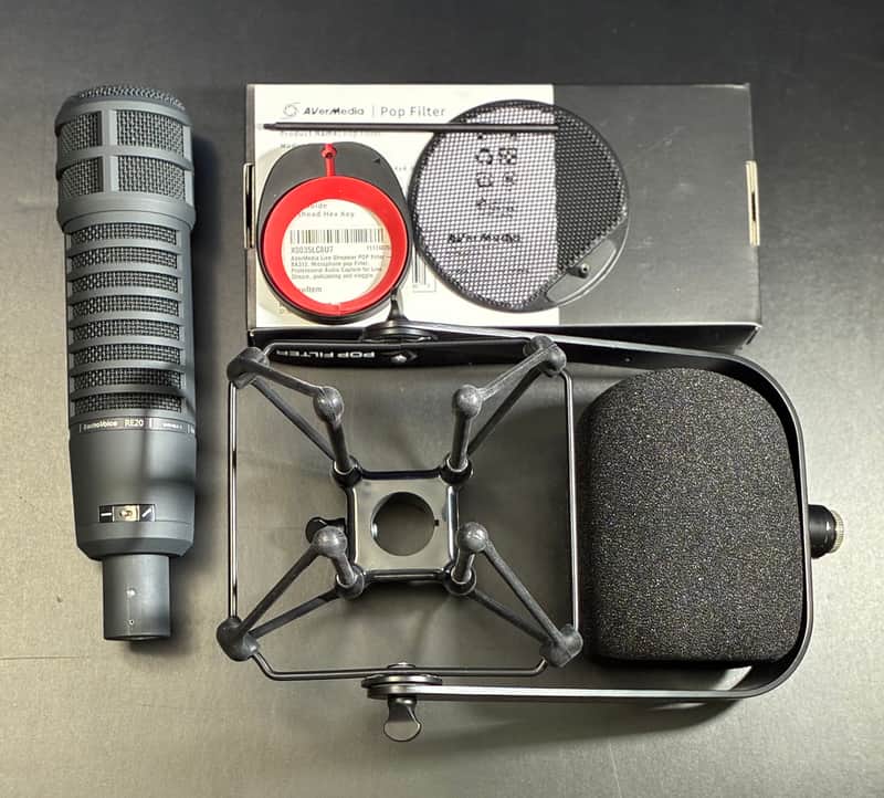 Electro-Voice RE20 Microphone 1980's - Black Matte