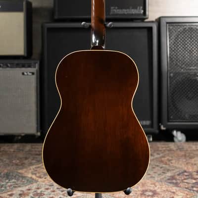 Gibson Vintage 1966-1967 LG-2 Acoustic Guitar - Sunburst with Alligator Chipboard Case - Used image 9