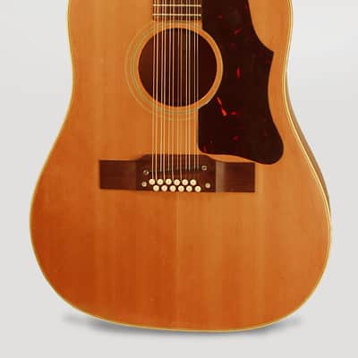 Gibson  B45-12-N 12 String Flat Top Acoustic Guitar (1965), ser. #278074, black soft shell case. image 3