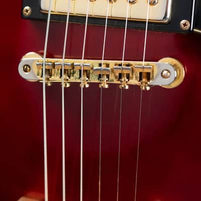 Epiphone Jorma Kaukonen Signature JA-Riviera, Cherry w/ Hardshell Case - Used image 13