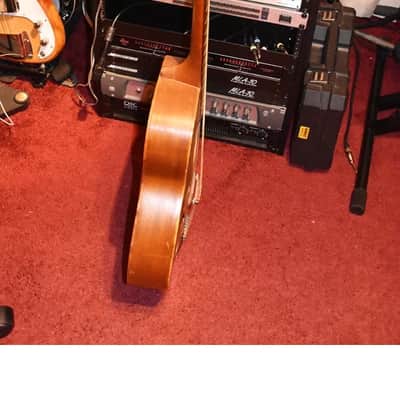 Beautifully worn Harmony H1407 F-hole Patrician 1958 arch top acoustic guitar image 2