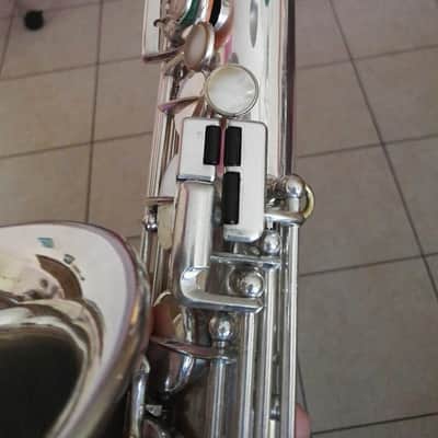 Vintage Selmer modele 22 Alto Saxophone 1924 silver plated ( fully restored ) image 12