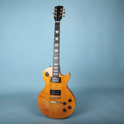 1992 Gibson Les Paul Lite Amber Flamed Electric Guitar image 2