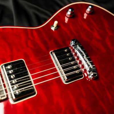 Buzzy Feiten  Supernova Classic  2018 Red Quilt Guitar image 11