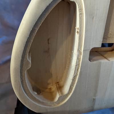 Strat HH body, Rear Routed, Poplar, unfinished image 7