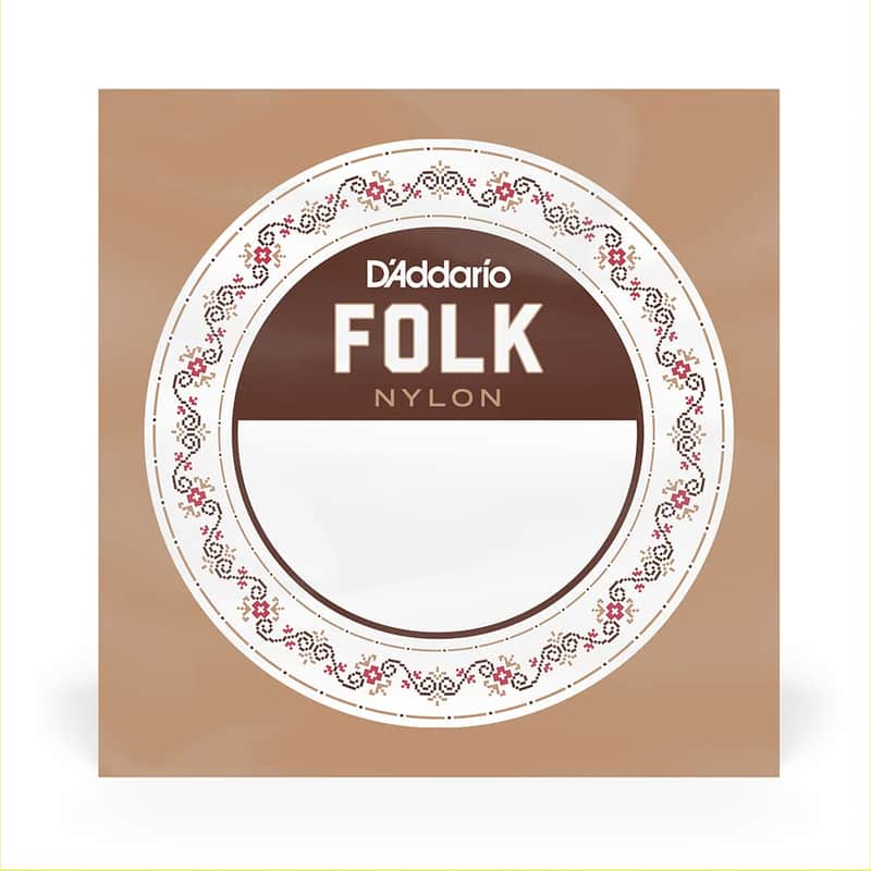 D'Addario D''Addario BEC028 Folk Nylon Guitar Single String, Clear Nylon, Ball End, .028 image 1