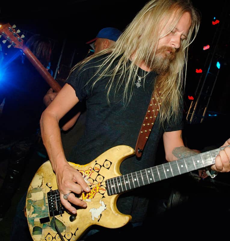 jerry cantrell blue dress decal Jerry Cantrell Guitar Sticker