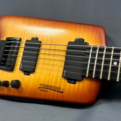 Steinberger Synapse ST-2FPA Transcale- Baritone Tuned - Flame Orange Burst w/ Gigbag image 2
