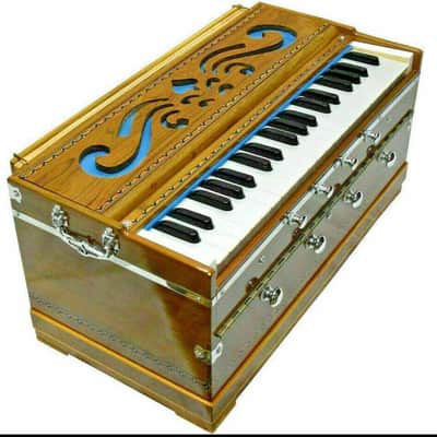 Handmade Bombay Harmonium Chudidaar Style8 Stopper Bellow 39 Key Two Reed Bass Male image 6