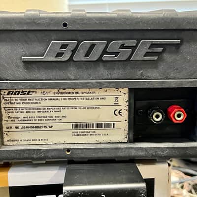 Bose 151 Indoor Outdoor Speakers w/ Mounting Brackets, Original Box & Instructions, Black image 8