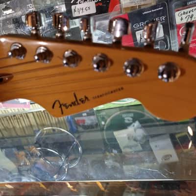 2000 Fender American Deluxe Fat Stratocaster Natural Ash Maple Mini Floyd Rose OHSC Free Ship! image 3