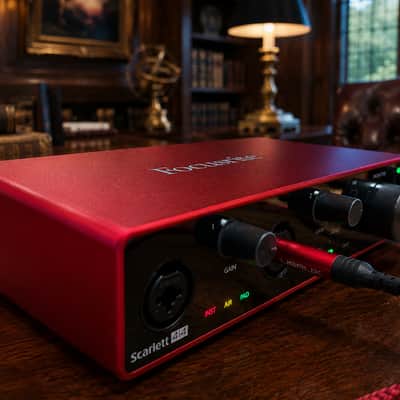 Focusrite Scarlett 4i4 3rdFocusrite Scarlett 4i4 (3rd Gen) USB Audio Interface | Near Mint • USB & Audio Cable • Ready to Record image 1