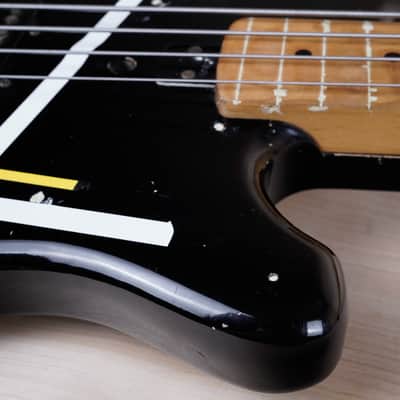 Yamaha Super Bass SB-500 1970s Black Converted to Fretless Made in Japan MIJ w/ Bag image 9
