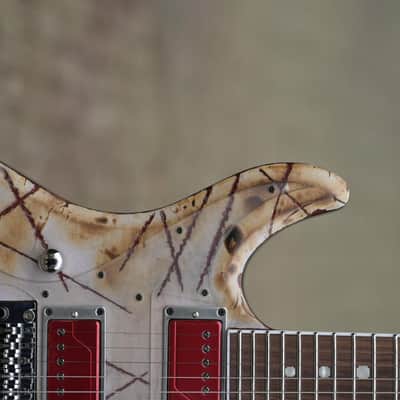 ESP E-II RZK-I Burnt Left Handed Signature - Distressed &amp; Burnt - Lefty(2) image 4
