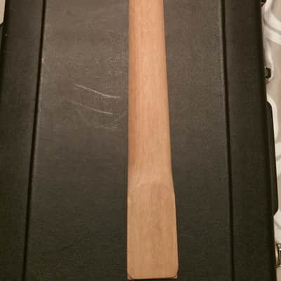 Mahogany Les Paul style bolt-on neck from GFS - binding, block inlays, angled headstock - never used image 4
