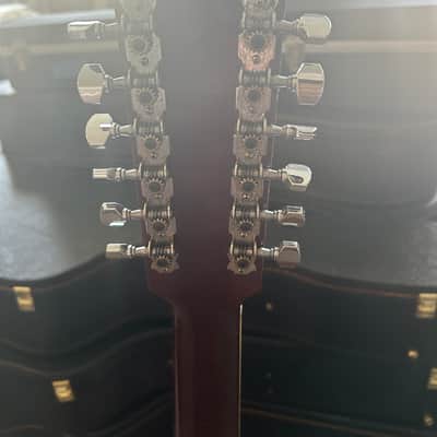 Ensenada GT81 Vintage 12-String Acoustic Guitar Double Dove / Mountain Pickguard w/ Case image 10
