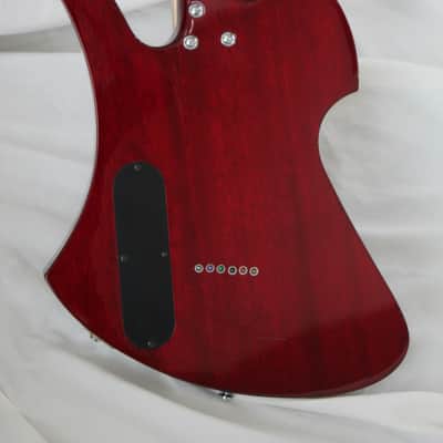 B.C. Rich Mockingbird Masterpiece Electric Guitar Dragon's Blood Red Quilt Finish + Hard Case image 14