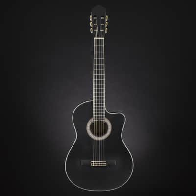 Almeria CC 36 EQ Classic BK Black - 4/4 classical guitar image 2