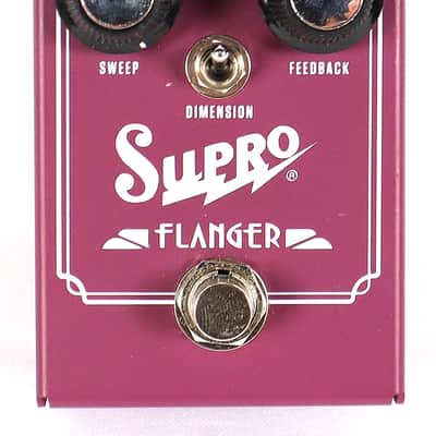 Supro Flanger Electric Guitar Purple Analog Effect Effects Pedal image 1