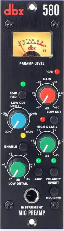 dbx 580 Compact, Professional Mic Preamp image 1