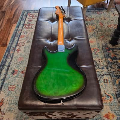 1970 Teisco Del Ray ET-310N - Japan - Spectrum 3-Pickup - Floral Guard - Green Burst - Tremolo image 10