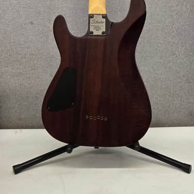 Schecter Diamond Series Omen 6 Walnut Satin Electric Guitar 2012 Ready To Play image 2