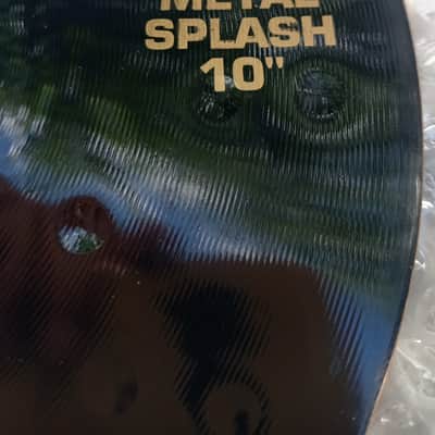 Paiste  Black Alpha Slipknot Edition Metal Splash 10" 2008-2010 - Black with Gold Slipknot logo image 6