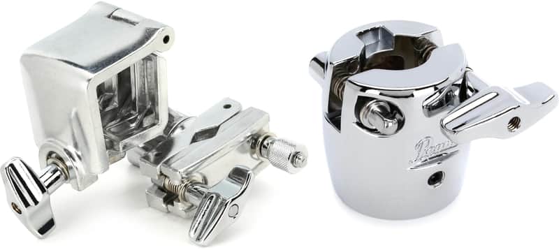 Pearl PCX200 Icon Rotating Rail Clamp Bundle with Pearl Icon Series Rack Clamp - Leg Pipe Adapter Clamp image 1