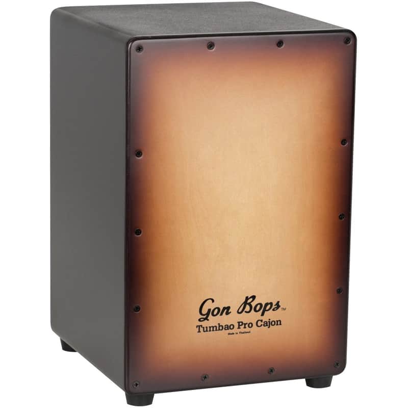 Gon Bops TPCJBTB Tumbao Pro Cajon (Burnt Toast Burst) image 1