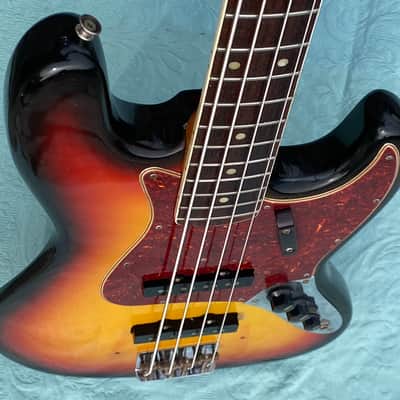 Fender Jazz Bass 1966 - Sunburst Dot/Binding - Super image 5