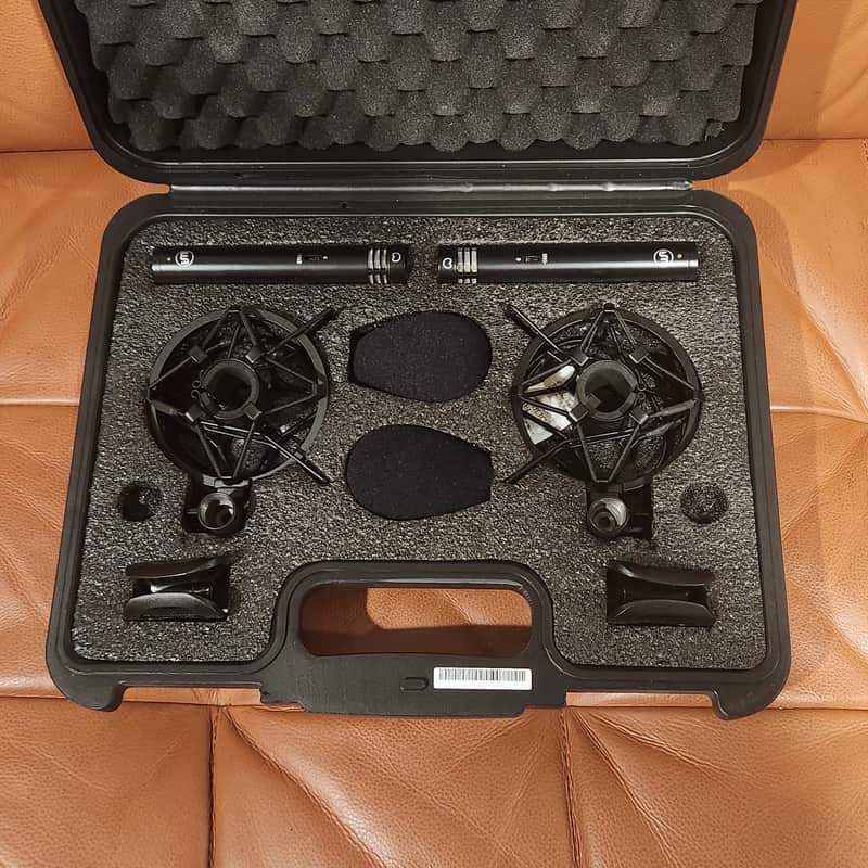 Warm Audio WA-84 Stereo Pair Small-diaphragm Condenser Microphones + Case Mounts 2019 - Present - Black image 1