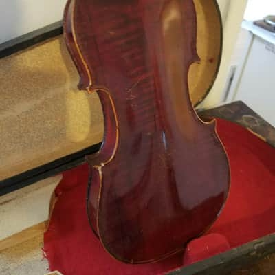Francois Salzard Antique Violin/Old Time Fiddle W/GSB Wood Case image 6