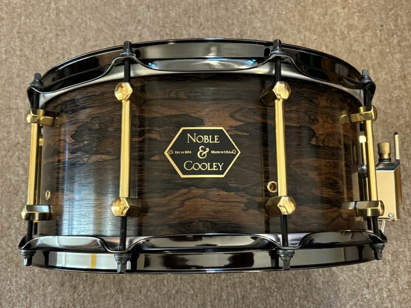 RARE Noble & Cooley Limited Edition Ziricote English Chestnut 6.5x14" Snare Drum 2020 image 1