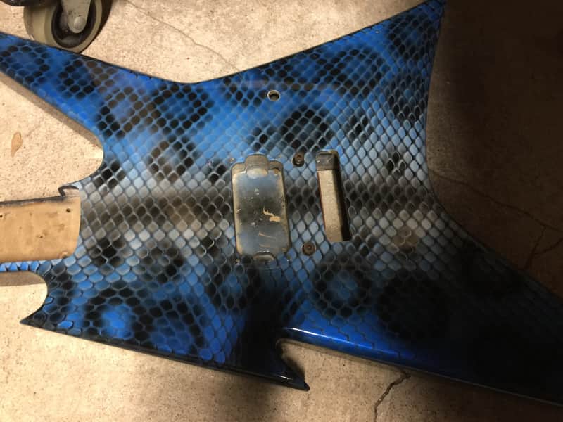 Bc Rich Vintage USA Ironbird 80's Blue Snake Skin image 1
