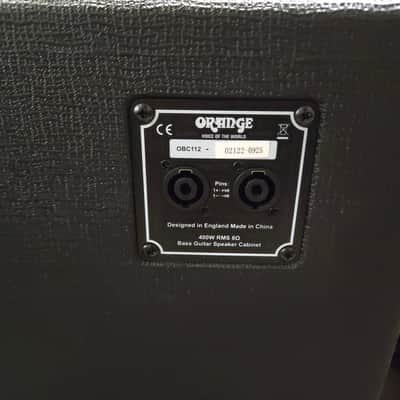 Orange OBC112 400-Watt 1x12" Bass Speaker Cabinet 2018 - Present - Black - Local Pickup Only image 3