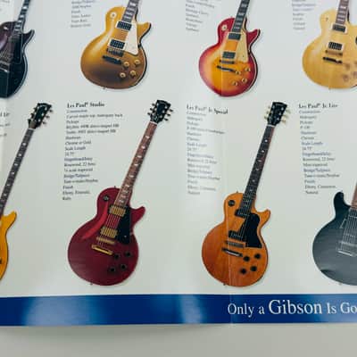 Gibson Les Paul Brochure Foldout 2000 image 3