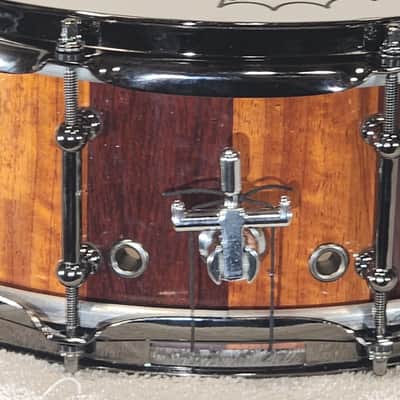 JT Custom Drums 14x5" Solid Padauk Stave Snare 2022 Natural image 11