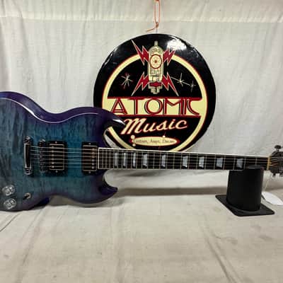Gibson SG Modern Guitar with Case - Headstock Repaired - UGLY! 2023 - Blueberry Fade image 2