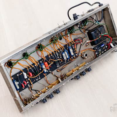 1964 Fender Bassman Black Panel Piggyback Vintage Tube Amp Pre-CBS AA864 Circuit image 15