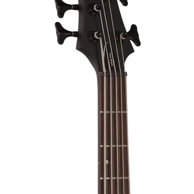 Schecter Stiletto Stealth 5 Bass Sat Black image 4