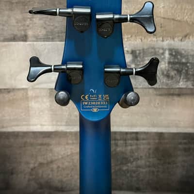 Schecter C-4 GT Bass - Satin Trans Blue w/ Black Racing Stripe (B-Stock) (708) image 7