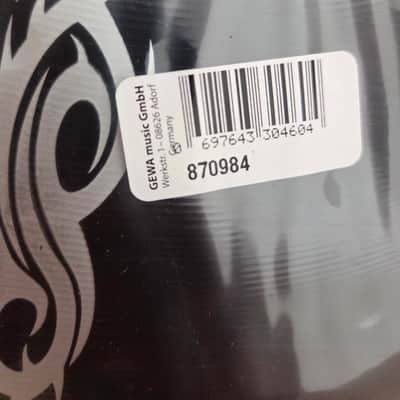 Paiste 16" Black Alpha Joey Jordison Signature Hyper Crash Cymbal 2008 - 2016 - Black with White Graphics image 5