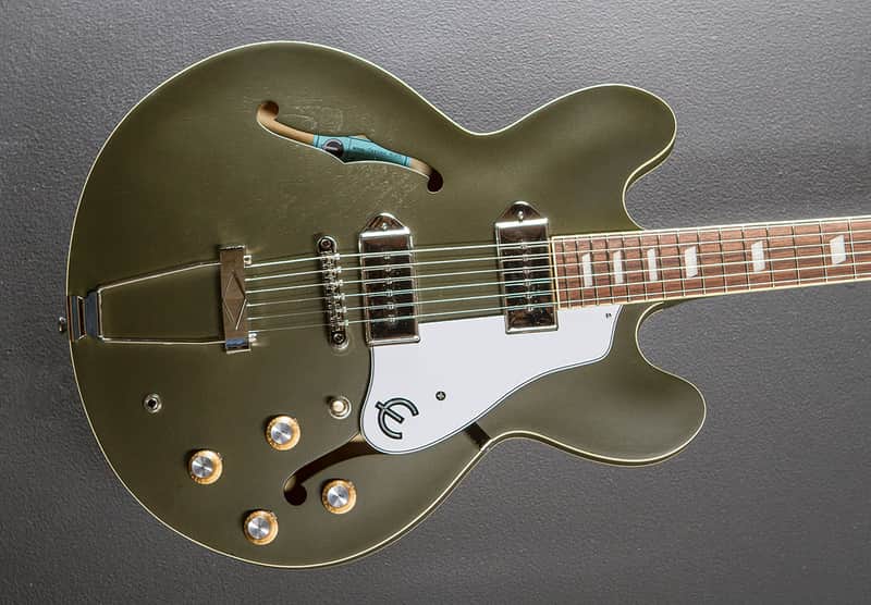 Epiphone Casino Worn - Worn Olive Drab | Reverb