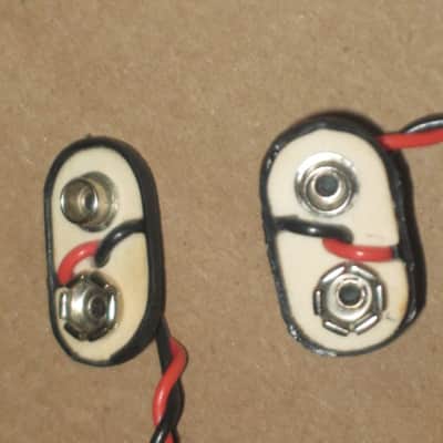 used 1980s genuine DOD double 9v battery clip for Performer Series pedals (NO pedals included / NO other parts included) battery clips work fine (pedal & internal parts seen in pictures provided as a reference) image 7