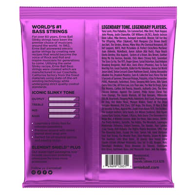 Ernie Ball Power Slinky Nickel Wound Electric Bass Strings 55-110 Gauge image 2
