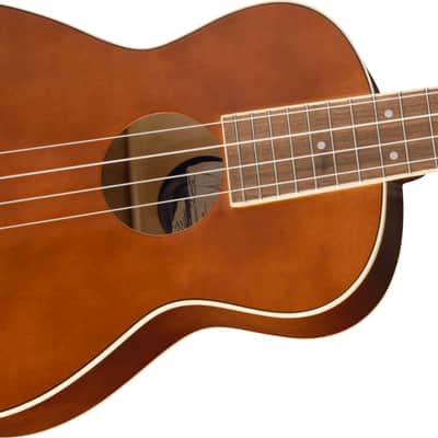 Fender Avalon Tenor Ukulele Walnut FB Natural image 4