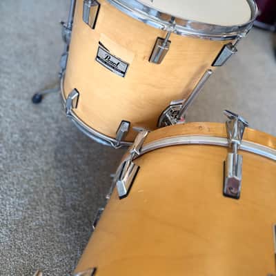 Pearl 12/14/18 World Series Drum Set - Natural Satin image 5
